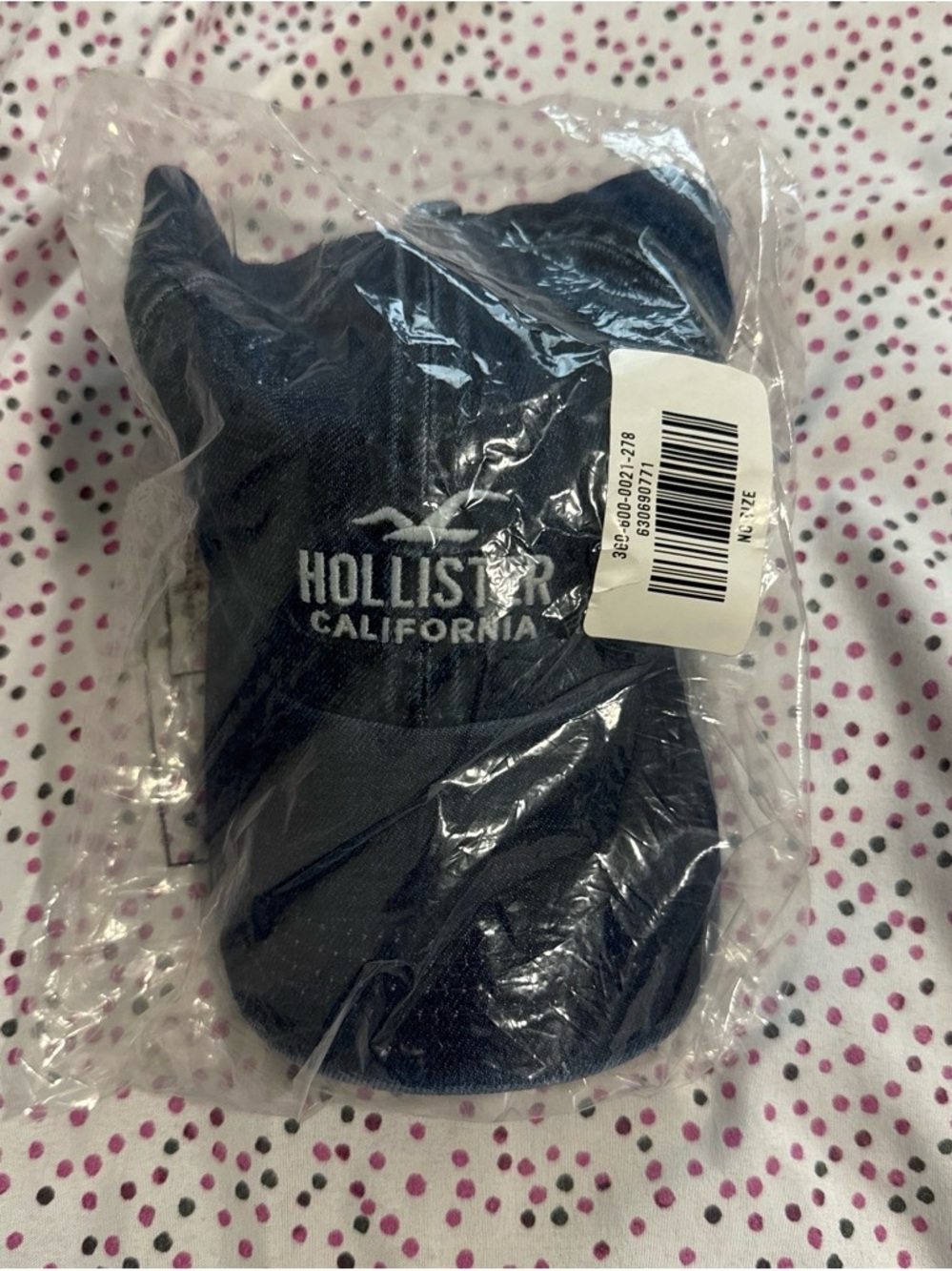Hollister Dark Blue California Logo Baseball Cap